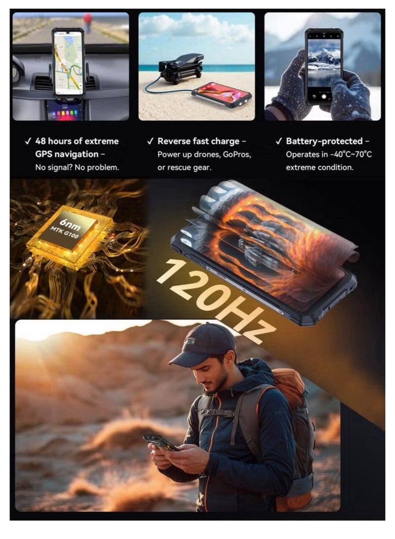 Cubot KINGKONG POWER 5 Smartphone Three-in-One Super Armor| 15300mAh Power Beast|Camping Light + Double LED Glare Flashlight & 5W Thunder Sound|6.88" Corning®Gorilla® Glass Display|Battle-Ready Lens Trio - Image 5