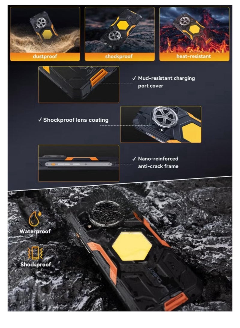 Cubot KINGKONG POWER 5 Smartphone Three-in-One Super Armor| 15300mAh Power Beast|Camping Light + Double LED Glare Flashlight & 5W Thunder Sound|6.88" Corning®Gorilla® Glass Display|Battle-Ready Lens Trio - Image 3