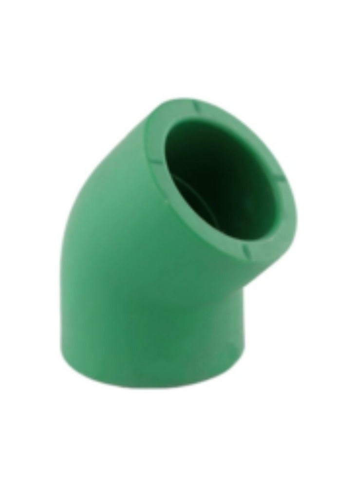 KNP KNP 45° PPR Pipe Fitting (90MM) is designed for making angled connections in piping systems where a 45-degree change in direction is required. - Image 1