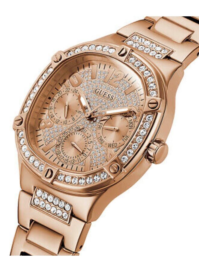 GUESS Ladies Rose Gold Tone Multi-function Watch GW0558L3 - Image 2