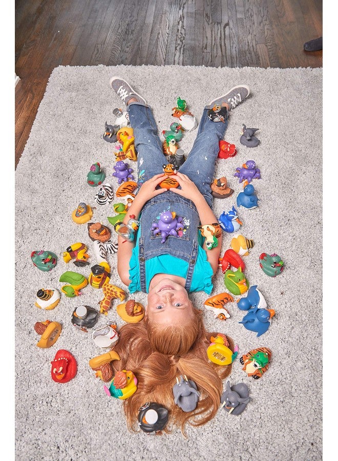 Wild Republic Rubber Ducks, Bath Toys, Kids Gifts, Pool Toys, Water Toys, Peacock, 4" - Image 2