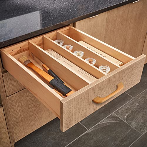Uenhoy 10 Pcs Natural Wood Cabinet Pulls Handles Solid Wood Handles for Kitchen Cabinets and Drawers - 5" Length, 3-3/4" (96mm) Hole Spacing - Image 5