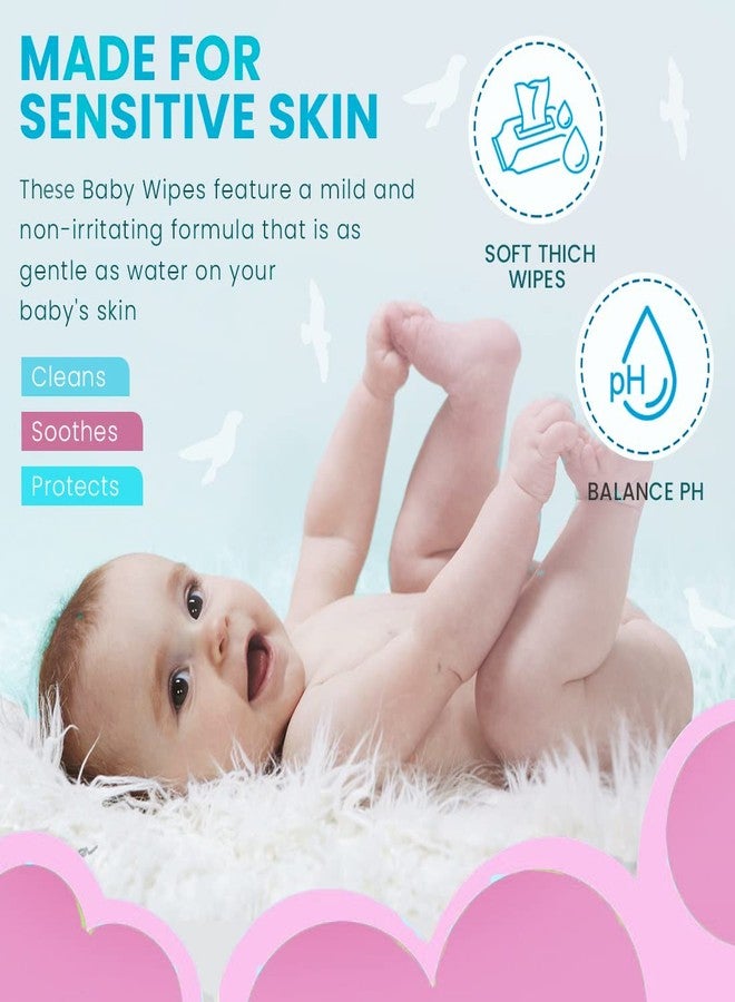 Glider Baby Wipes | Soft & Gentle Cleansing Wipes | Enriched with Aloe Vera & Vitamin E | Pack of 10 | 720 Wipes - Image 2