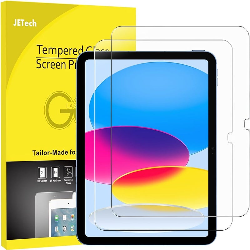 9H Tempered Glass Screen Protector For Ipad 10th 11th Generation 2022 2025 Clear 2 Pack - Image 5