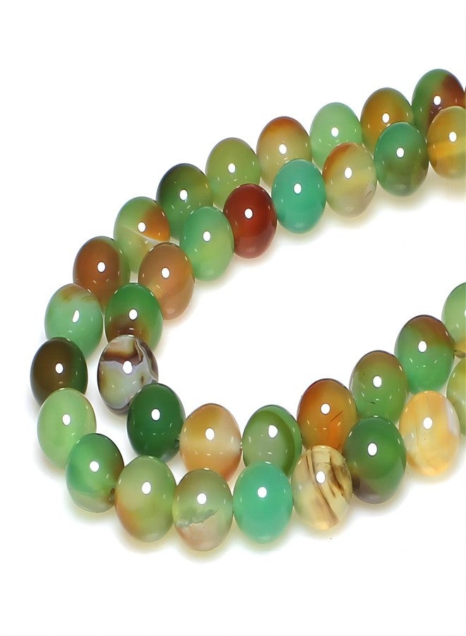 MJDCB Natural Peacock Agate Beads Red Green Agate Beads Round Stone Beads for DIY Necklace Bracelat Jewelry Making Strand 15" (6mm) - Image 3