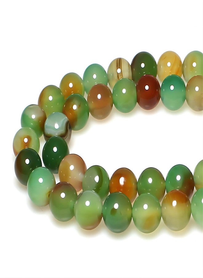 MJDCB Natural Peacock Agate Beads Red Green Agate Beads Round Stone Beads for DIY Necklace Bracelat Jewelry Making Strand 15" (6mm) - Image 1
