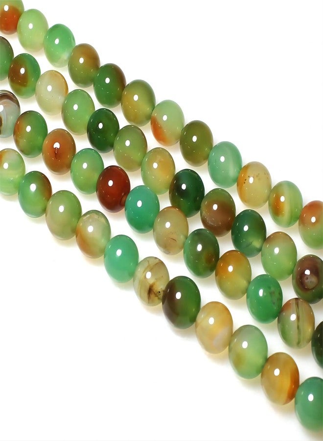 MJDCB Natural Peacock Agate Beads Red Green Agate Beads Round Stone Beads for DIY Necklace Bracelat Jewelry Making Strand 15" (6mm) - Image 5