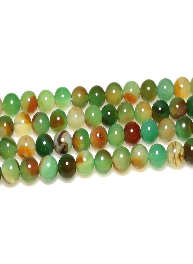 MJDCB Natural Peacock Agate Beads Red Green Agate Beads Round Stone Beads for DIY Necklace Bracelat Jewelry Making Strand 15" (6mm) - Image 4