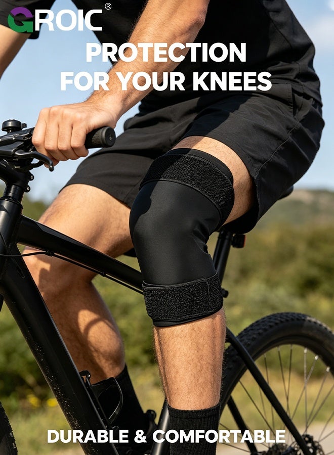 GROIC Ice Pack for Knee Pain Relief,Reusable Gel Ice Wrap for Leg Injuries, Swelling, Knee Replacement Surgery, Cold Compress Therapy for Arthritis, Meniscus Tear and ACL,Gel Hot/Cold Knee Compression Sleeve - Image 4