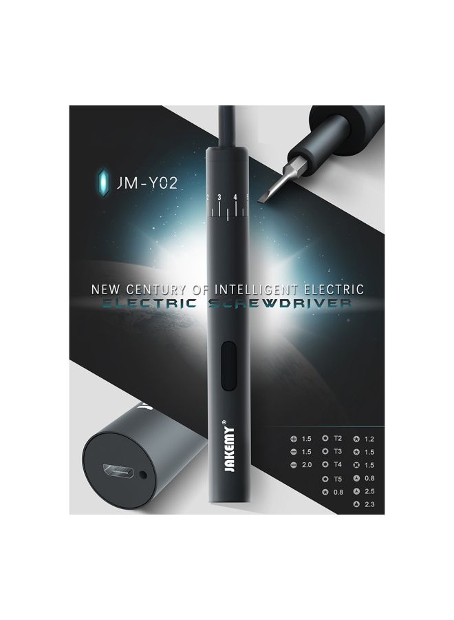 NIBEMINENT Electric Screwdriver And Bits Set Black 21x4x9.5centimeter  - Image 5