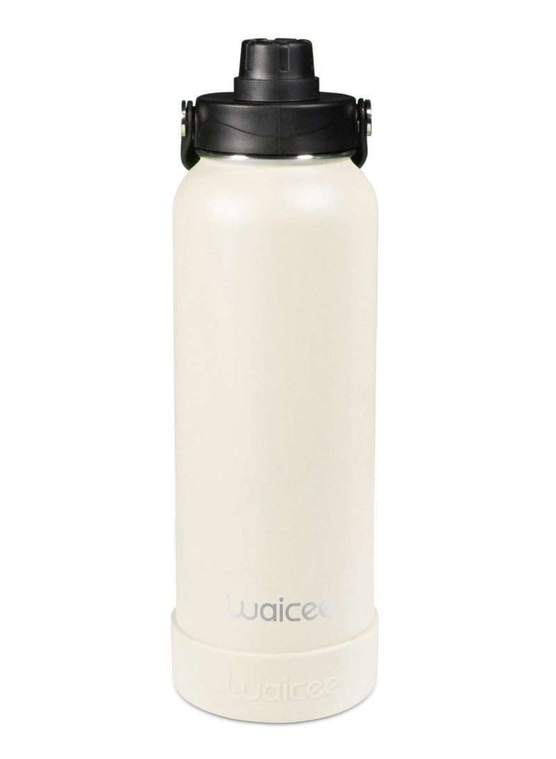 WAICEE Soft Sand Reusable Bottle - Insulated, Leak-Proof, Large Capacity, Stylish, Eco-Friendly, Durable - 1200Ml - Image 1