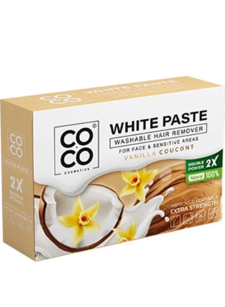 Coco Coco Vanilla Coconut White Paste for Body and Facial Hair Removal 100g  - Image 2