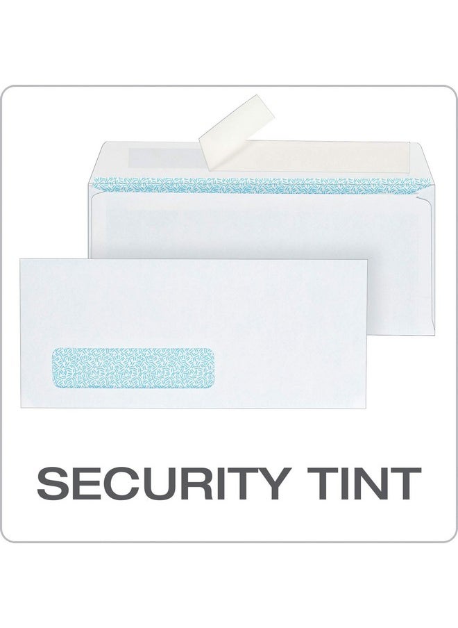 Columbian 10 Singlewindow Security Envelopes 41/8 X 91/2 Inch Self Seal White For Mailing Invoices Statements & Documents 500/Box (Colo339)  - Image 4
