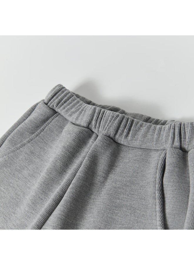 Deesha Girls' Fleece-lined Pants Winter Kids' Fashion Casual Flared Trousers - Image 2