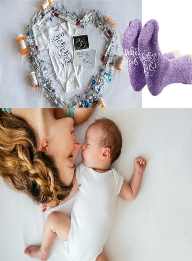 جي جي تي اي ام جوارب GJTIM IVF Gift IVF Transfer Gift Faith Trust & Baby Dust الملهمة للنساء المصابات بالعقم (Faith Trust & Baby Dust) - Image 4