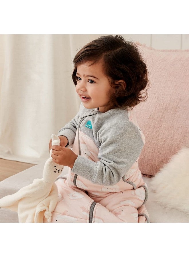 LOVE TO dream Extra Warm Baby Sleep Bag, Super Soft Temp Regulating Sleeping Sack, 3.5Tog Warm Wearable Blanket, 6-18 M, Pink - Image 2