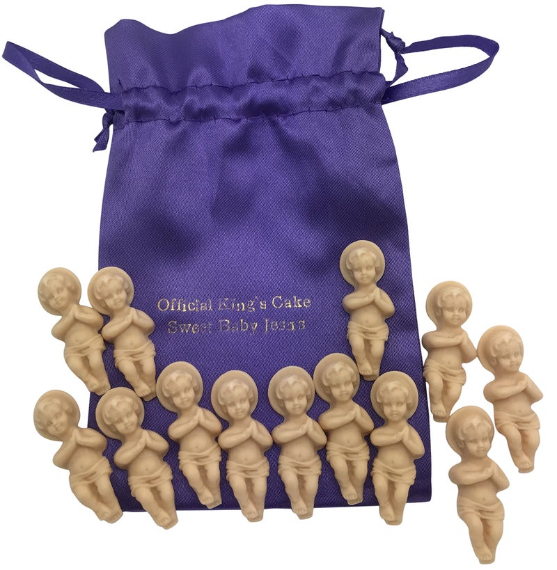 Westmon Works Westmon Works King Cake Babies Bakers Dozen Set with Gift Bag and 13 Sweet Baby Jesus Figurines - Image 1