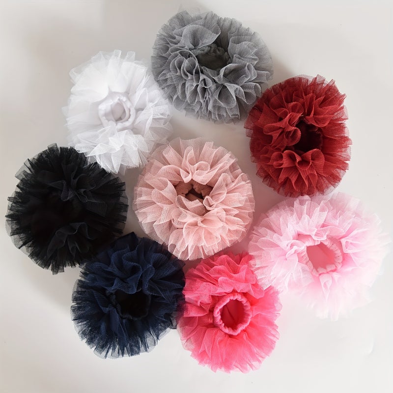 1 Pair of Fluffy Ruffle Socks for Girls - Princess Dress Style - Image 4