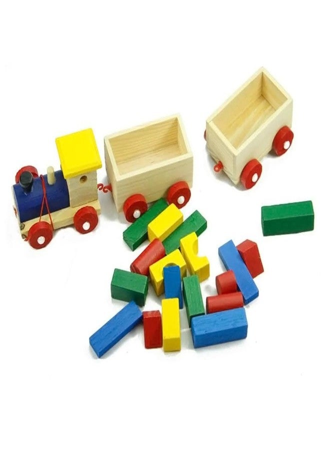 MUMMAMIA Children Wooden Toys Train Pull Along Car, Loaded DIY Blocks Toy Set for Toddler Birthday Christmas Preschool Educational Toy - Image 5
