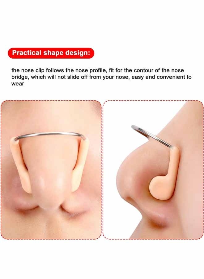 12 Pieces Swimming Nose Plug Metal Swim Nose Clip for Adult Training Swimming Beginners - Image 2