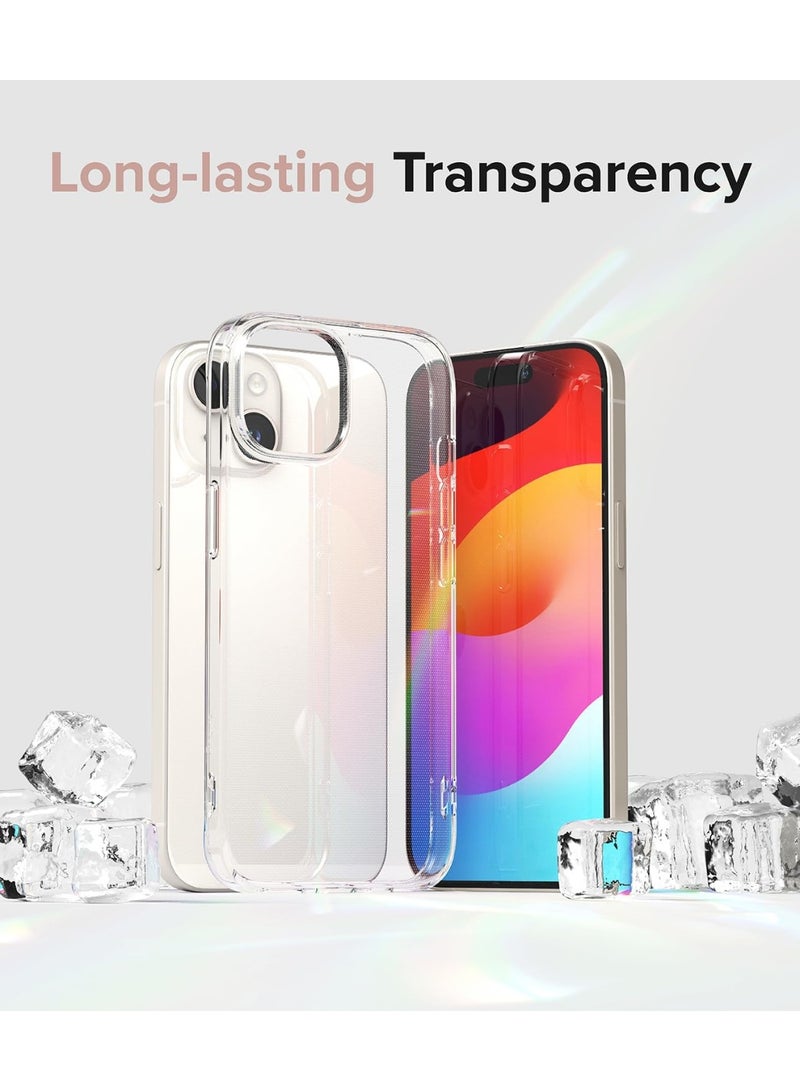 ACLIX Clear Case for iPhone 15 Plus, Transparent Shockproof Protective Cover, Ultra Thin Slim Fit TPU Scratch-Resistant Back Shell | Clear - Image 3