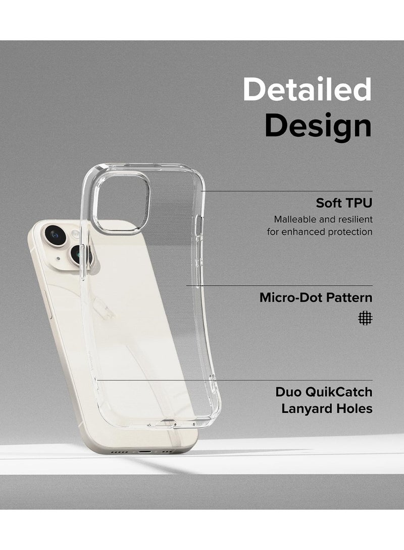 ACLIX Clear Case for iPhone 15 Plus, Transparent Shockproof Protective Cover, Ultra Thin Slim Fit TPU Scratch-Resistant Back Shell | Clear - Image 2