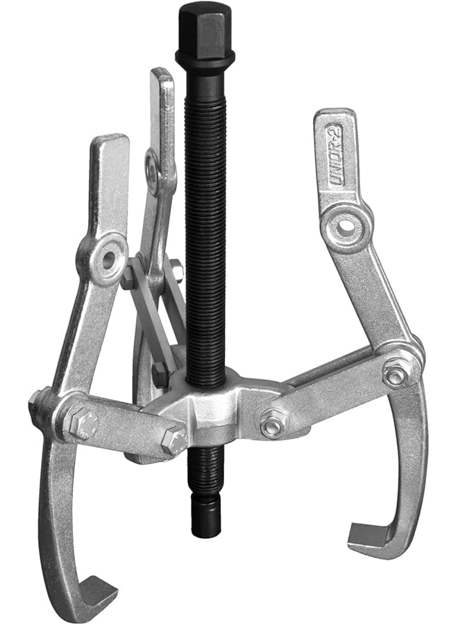 Unior 601767 - Bearing Puller, L Max 130 X D 160, Body From Premium Flex Plus Carbon Steel, Arm Chrome Vanadium Tr 14X2 Black 160 Mm 682/5 