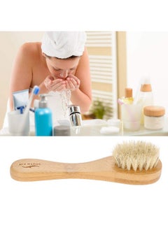 YOSOO Facial Cleansing Brush Wooden Handle Face Cleaning Brush Manual Skin Care Exfoliation Brush  - Image 4