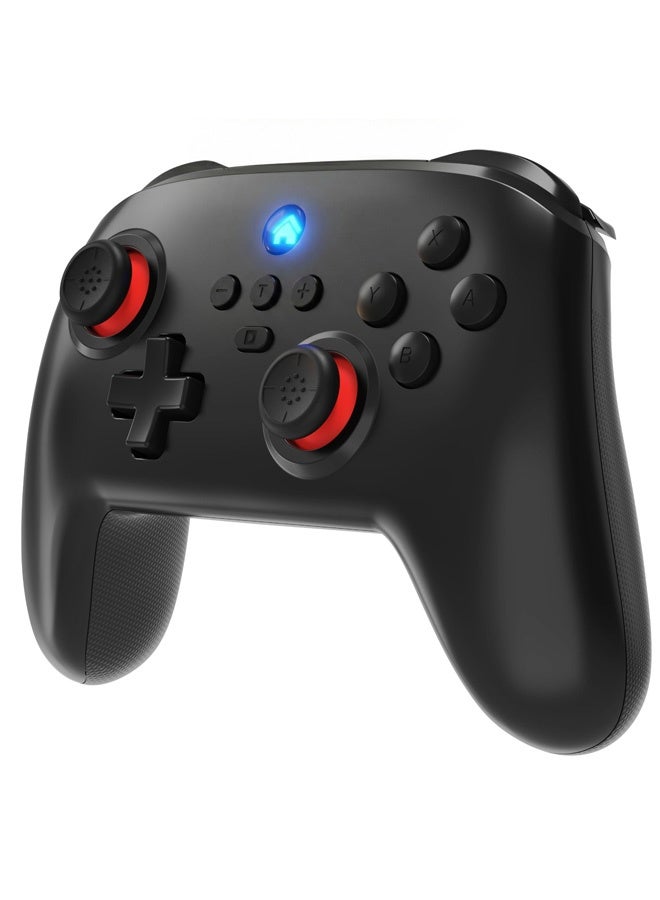زيريفام جهاز تحكم لاسلكي للألعاب، متوافق مع Switch / الكمبيوتر الشخصي / iOS / Android، ميزة التنشيط بنقرة واحدة، ميزة Turbo Combo، اهتزاز مزدوج وجيروسكوب سداسي المحاور - Image 2