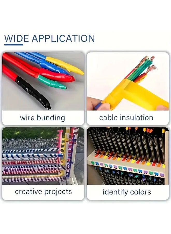 10pcs Black Heavy Duty Flame Resistant Electrical Tape PVC Insulation For Wiring - Image 3