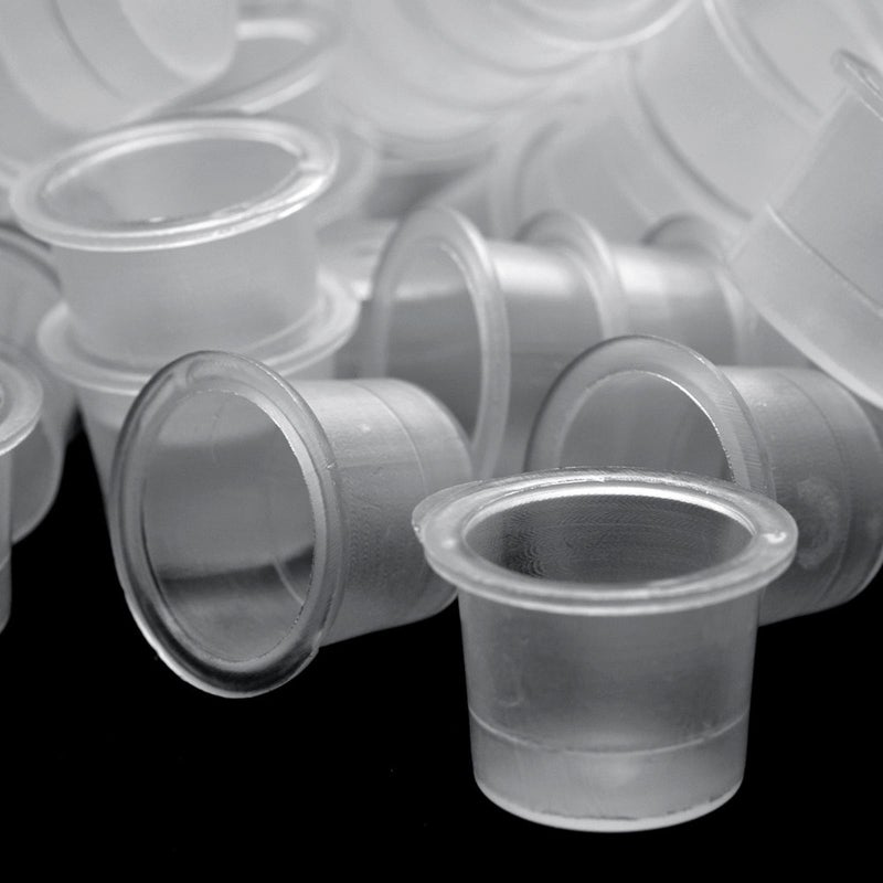 200pcs M/L Tattoo Ink Cup Plastic Disposable Microblading Tattoo Ink Cups Permanent Makeup Pigment Clear Holder Container Tattoo Accessory - Image 4