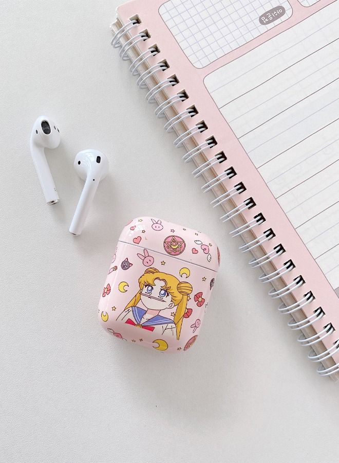 Apple AirPods 1/2 Case, Sailor Moon Cartoon Printed Case Cover for AirPods 1/2 - Image 2