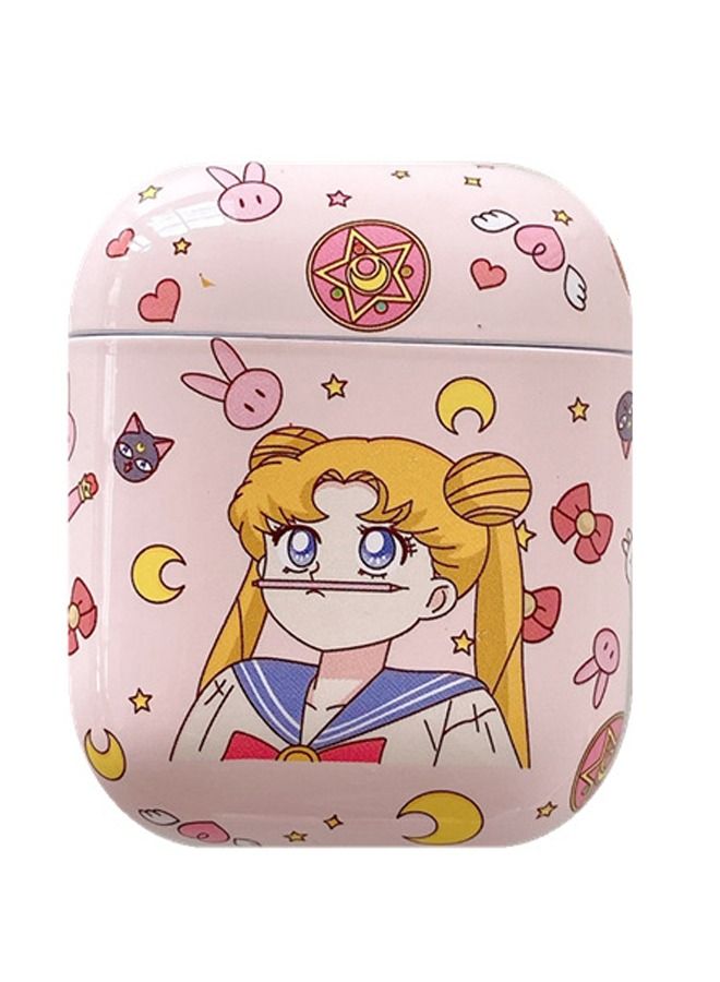 Apple AirPods 1/2 Case, Sailor Moon Cartoon Printed Case Cover for AirPods 1/2 - Image 1