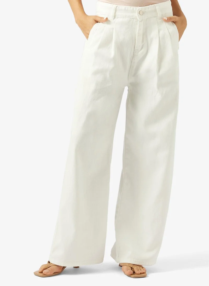 Ginger High Rise Wide Leg Jeans