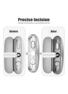 XiuWoo Silicone Cases Suitable Case Cover for AirPods Max Headphones, Anti Scratch, Sweat Proof, 3 in 1 Ear Pad Covers, Ear Cups Cover, Headband Cover, black  - Image 4