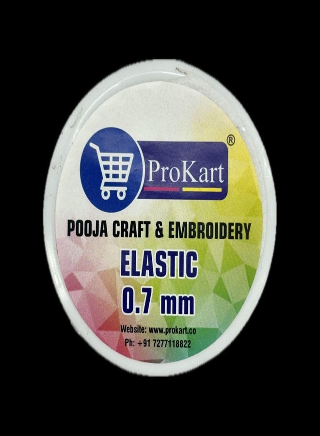 Prokart 0.7 mm 10 Meter Elastic Stretching Cord for Beading, Jewellery Making, Transparent Pack of 1 - Image 4