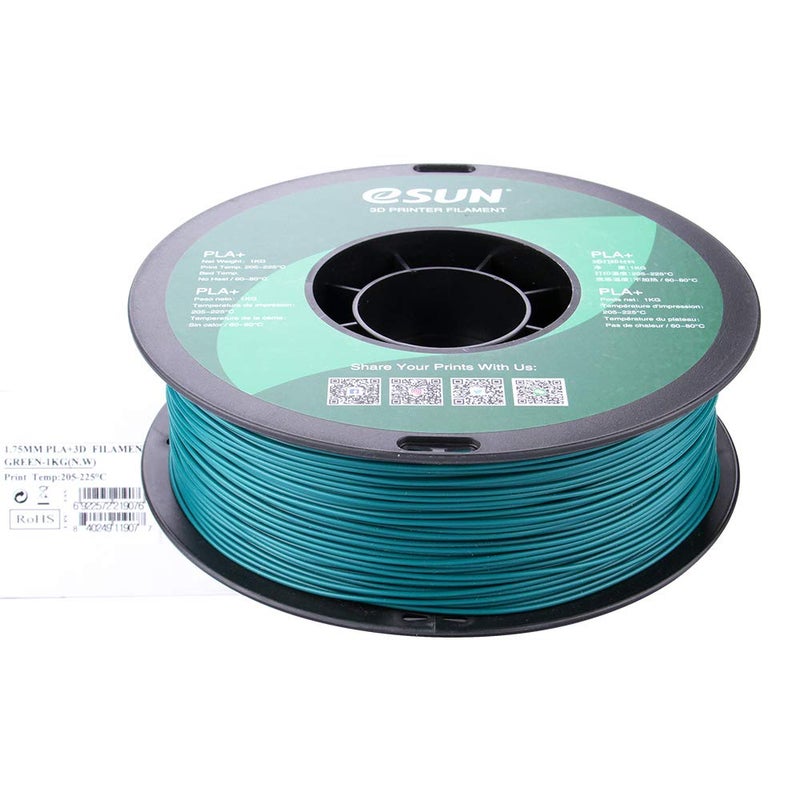 eSUN PLA PRO (PLA+) 3D Printer Filament, Dimensional Accuracy +/- 0.03mm, 1kg, Plastic Spool, 1.75mm, Green, (Pantone 323C) - Image 3
