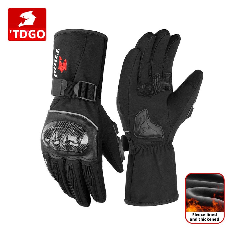 TDGO Men's Motorcycle Winter Waterproof Gloves - Image 5