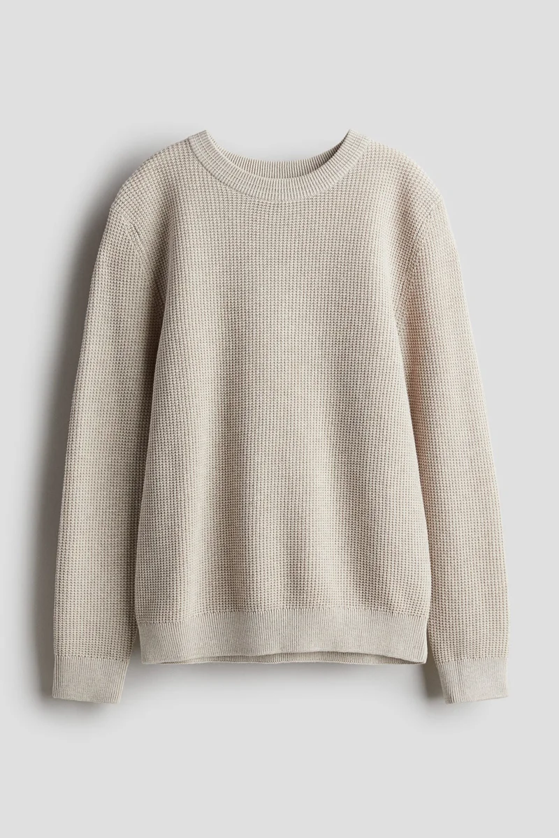 H&M Textured-Knit Jumper