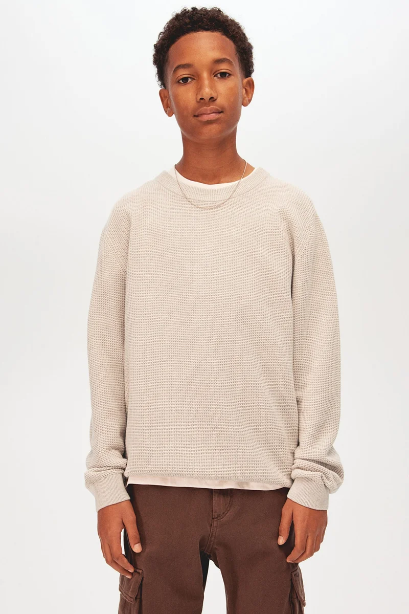 H&M Textured-Knit Jumper
