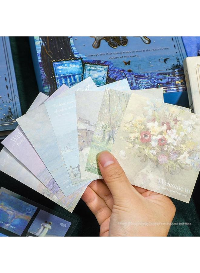 Bluejw Retro Butterfly Hand Book Suit Gift Box 2024 New Girl Hand Book Sticker Material Gift Bag Primary School - Image 5