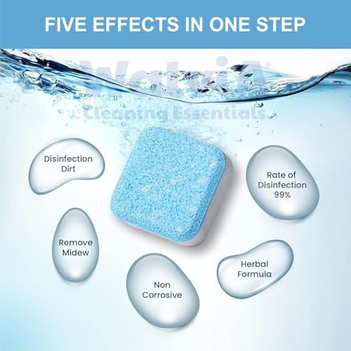 WALVIA Washing Machine Cleaning Tablets | Deep Cleaning & Descaling for Front & Top Load Washers | Removes Odor | Residue & Limescale | Easy to Use Effervescent Tablets | Improve Hygiene | 36 Pcs - Image 5