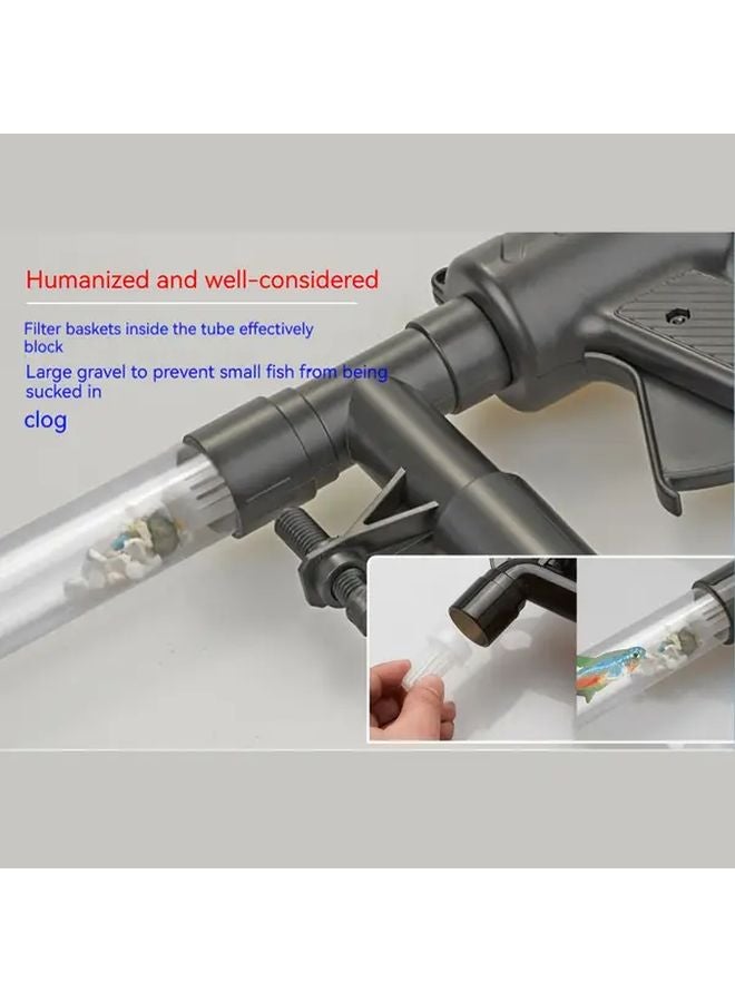 مجموعة تنظيف حصى أحواض السماء وشطف المياه شبه الأوتوماتيكية الهوائية - Image 4