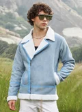 Campus Sutra Icy Blue & Chalk White