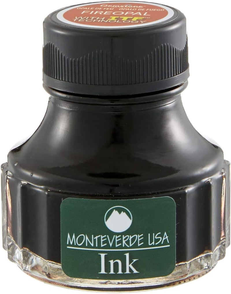 Monteverde Bottle Ink, 90ml, Fire Opal (G308FO) - Image 3