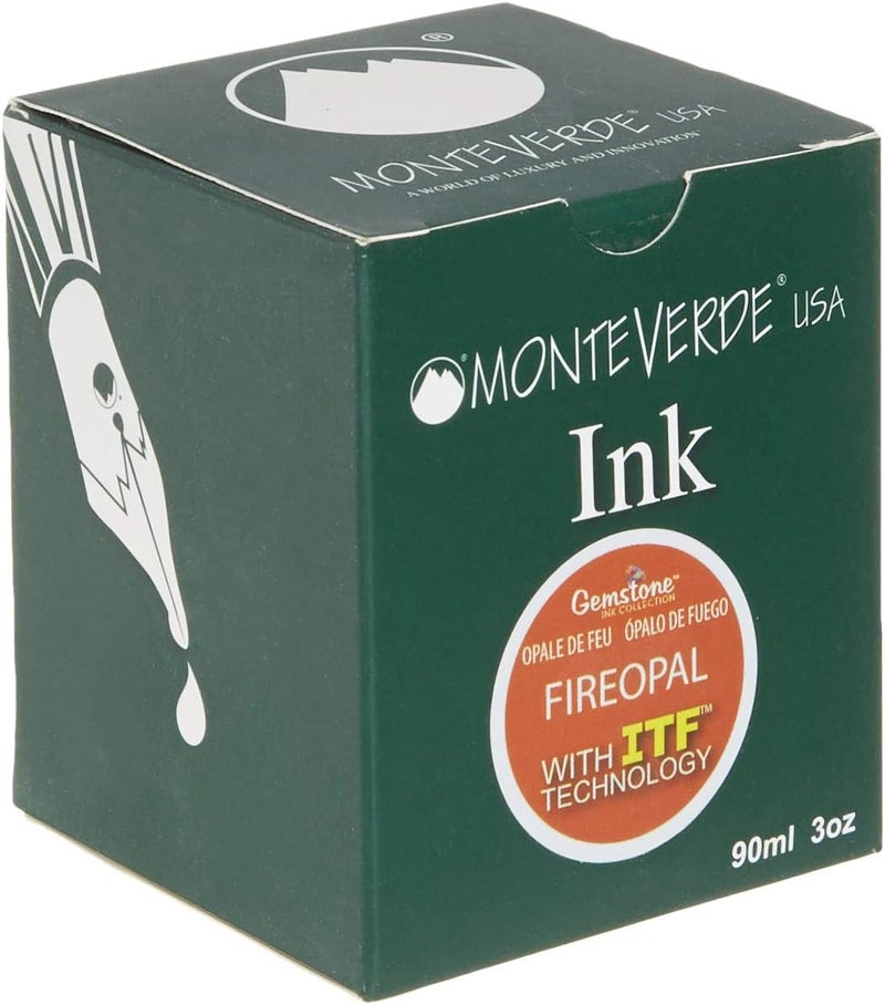 Monteverde Bottle Ink, 90ml, Fire Opal (G308FO) - Image 1