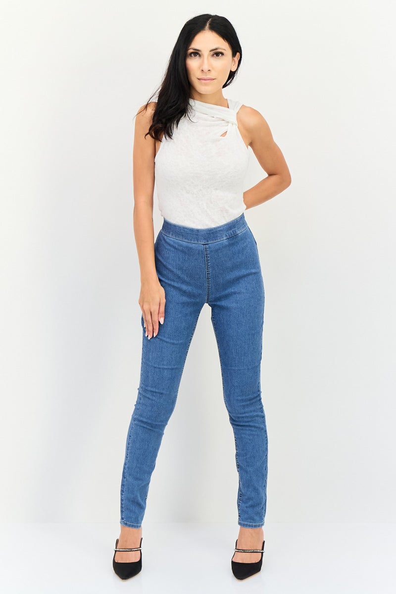 ONLY Jdy By Only Women Skinny Fit Solid Stretchable Jeans, Light Blue - Image 4