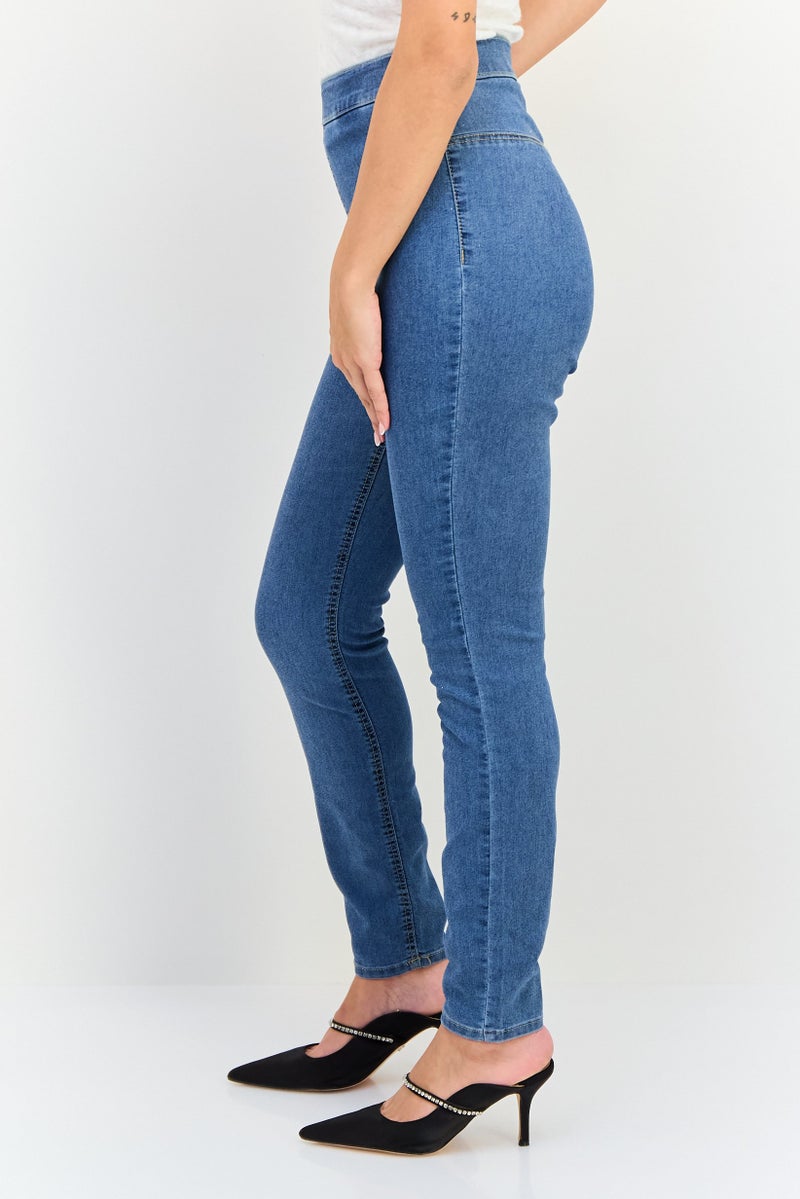 ONLY Jdy By Only Women Skinny Fit Solid Stretchable Jeans, Light Blue - Image 2