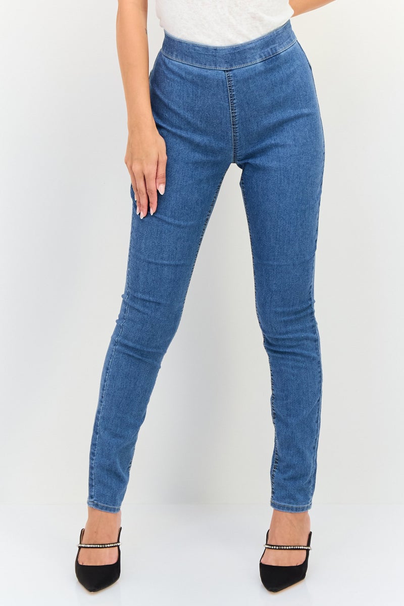 ONLY Jdy By Only Women Skinny Fit Solid Stretchable Jeans, Light Blue - Image 1