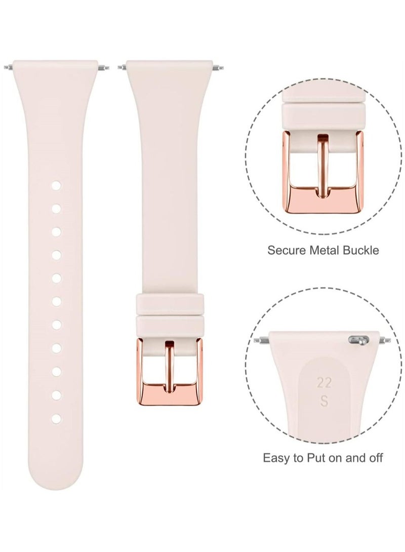 SYOSI Sport Bands Compatible with Fitbit Versa 2, Fitbit Versa, Versa Lite, Versa SE, Classic Soft Silicone Replacement Smartwatch Wristbands for Fitbit Versa Smart Watch Women Men (6 Pack, Small) - Image 2